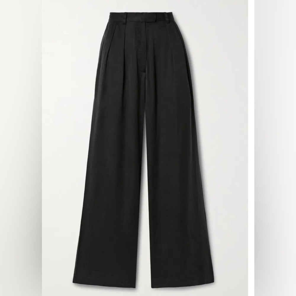 BONDI BORN Charcoal Wide-Leg Pants